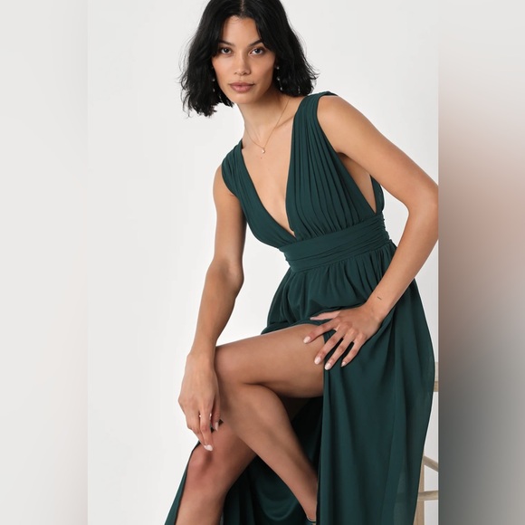 Lulus Heavenly Hues Forest Green Maxi Dress - Picture 4 of 4